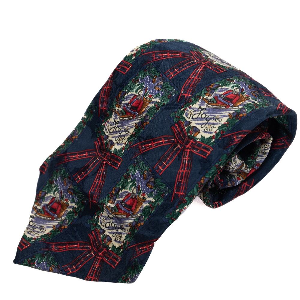 Robert Talbott Christmas Designer 100% Silk Neck Tie Necktie